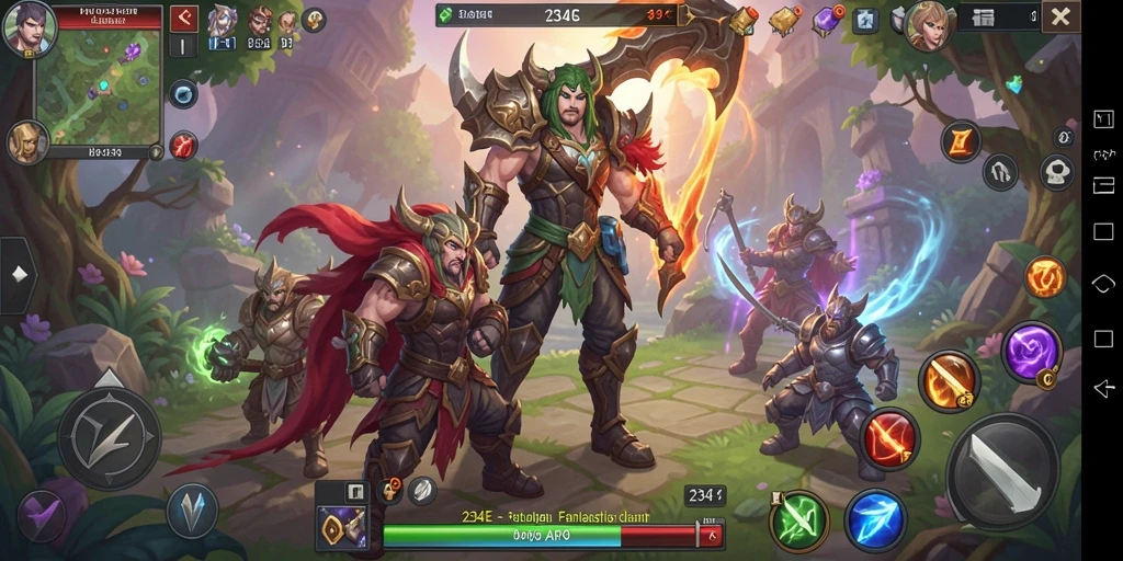 Screenshot gameplay 234E menampilkan aksi seru dalam pertarungan ARPG.