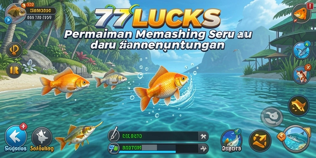 Gameplay seru dalam 77LUCKS, tangkap ikan dengan strategi cermat.