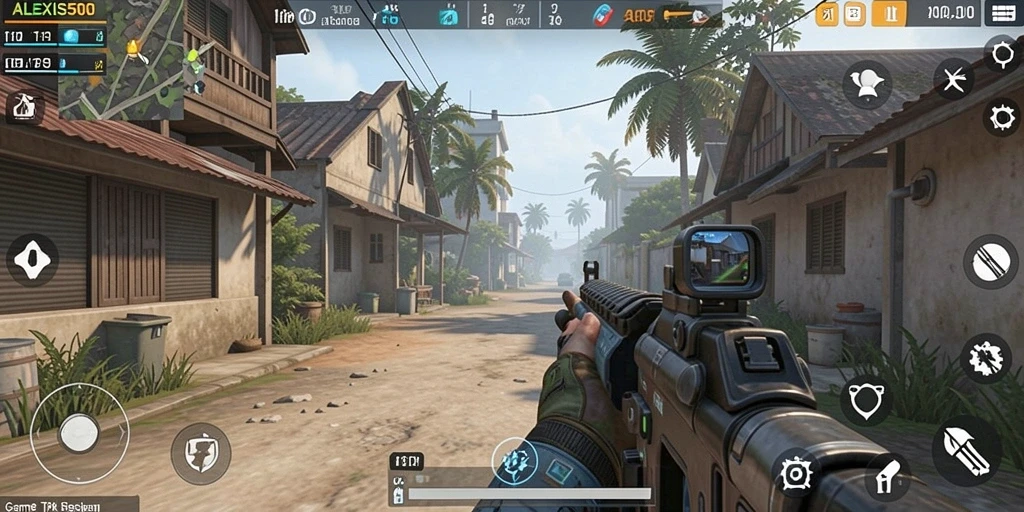 Gameplay ALEXIS500 yang menggugah adrenalin dalam pertempuran TPS.