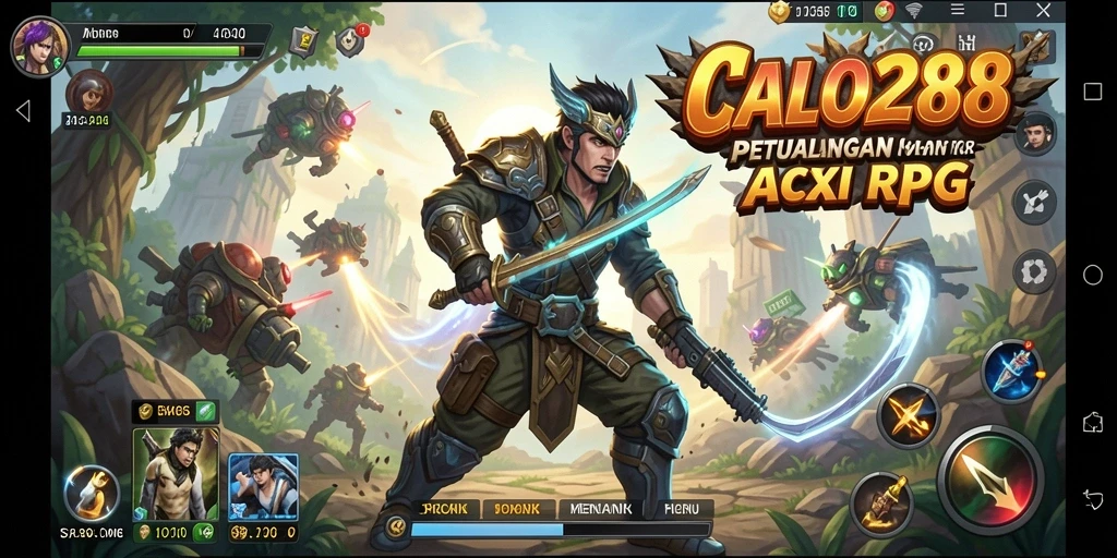 Tampilan menarik selama gameplay ARPG di CALO288.