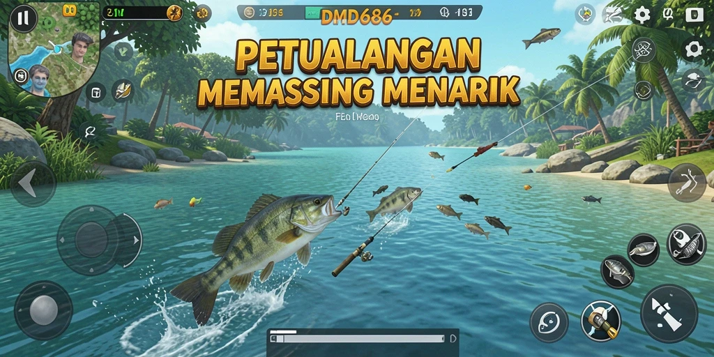 Tangkapan ikan yang memukau di DMD686 dengan fitur gameplay yang seru.