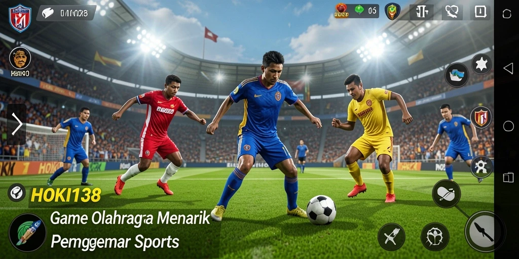 Tampilan gameplay <strong>HOKI138</strong> dengan aksi olahraganya yang intens.