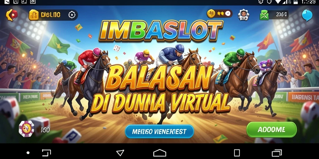 Tampilan gameplay IMBASLOT yang mendebarkan saat balapan.