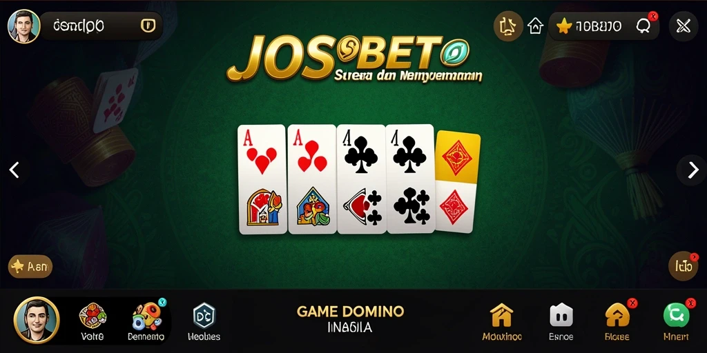 Tampilan gameplay seru dan menarik dari game Domino IOSBET.