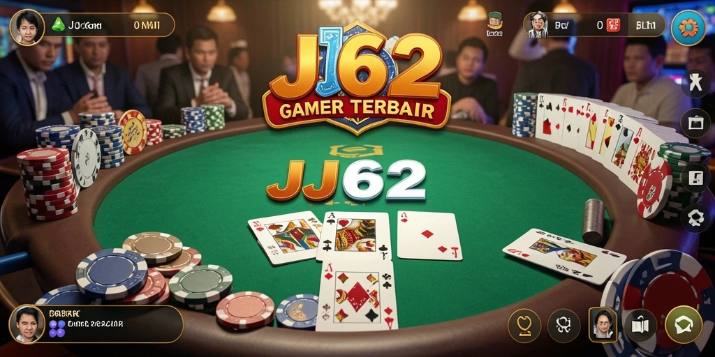 Menampilkan gameplay poker yang kompetitif dan menyenangkan.