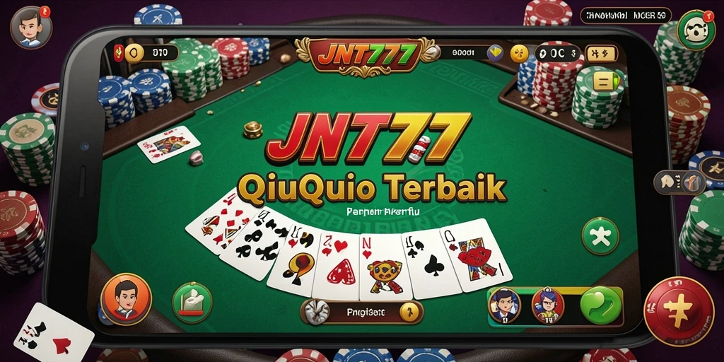 Tampilan gameplay seru dalam JNT777 saat bermain QiuQiu.