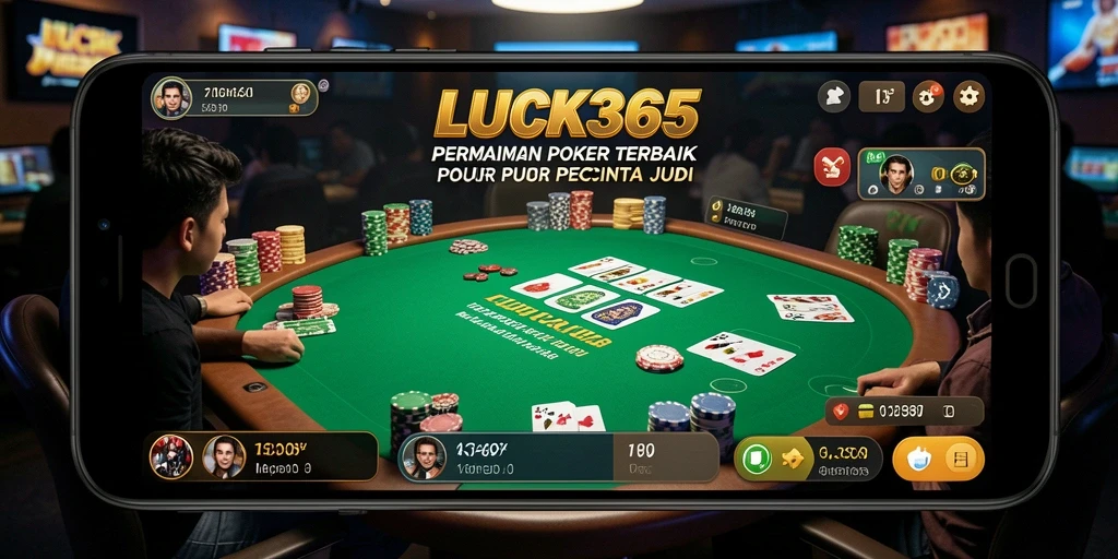 Tampilan gameplay poker yang menarik di LUCK365.