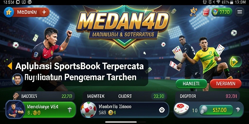 Tampilan gameplay Sportsbook MEDAN4D yang menarik dan informatif.