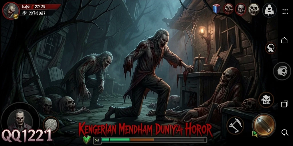 Tampilan gameplay menegangkan dari QQ1221 saat mengungkap kegelapan.