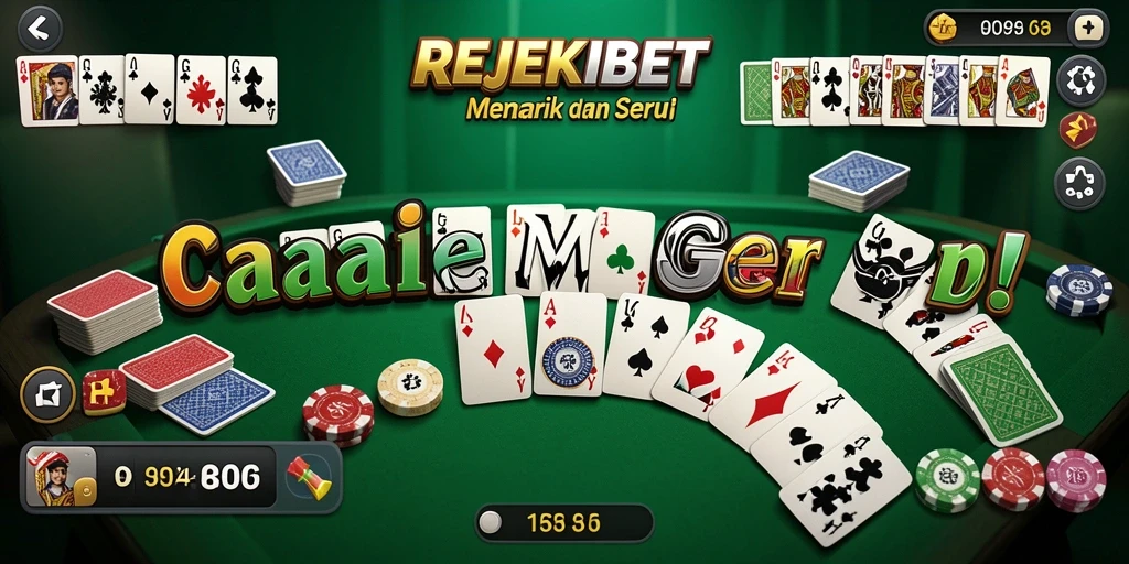 Tangkapan layar gameplay yang menunjukkan keseruan bermain Gaple di REJEKIBET.