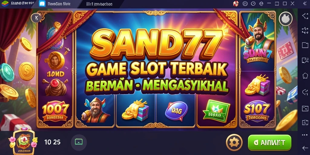 Screenshot permainan slot SAND77 yang menarik dan menyenangkan.
