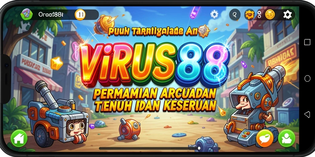 Tampilan gameplay <strong>VIRUS88</strong> menunjukkan momen penuh aksi dan tantangan seru.