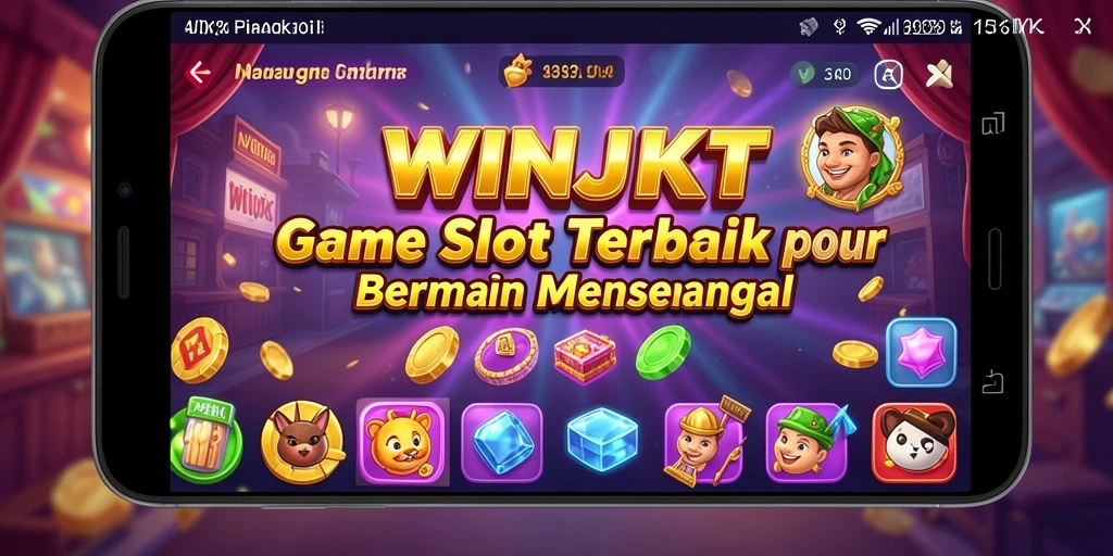 Tampilan gameplay seru dengan berbagai tema slot yang menantang.