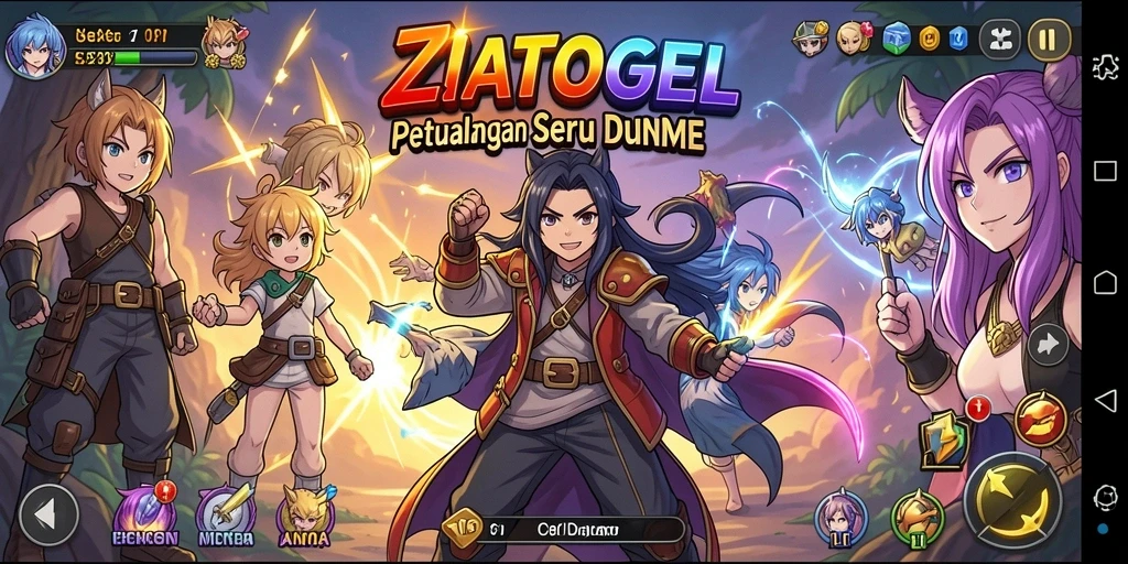 Gameplay menarik di dunia anime ZIATOGEL.